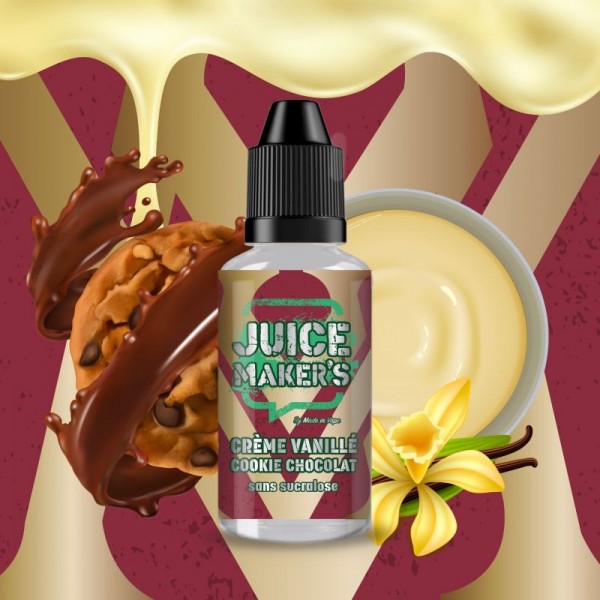 Concentré Juice Maker's Crème Vanille Cookie Chocolat 30ml