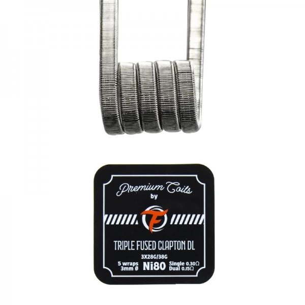 Coil Triple Fused Clapton DL Ni80 0.30 New Version UNITE - Fumytech
